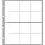 Designo, Sheets (4 rings) for Coins Ø 40 mm. (12 pcs.) Transparent - dim: 195 x 220 mm.