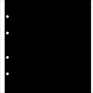 Interleaves - model: Designo (4 rings) Black - dim: 195 x 220 mm.