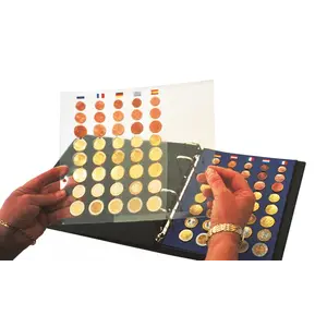 TOPjeu, Pochette de protection pour feuilles numismatiques - Transparent - dim: 185 x 230 mm.