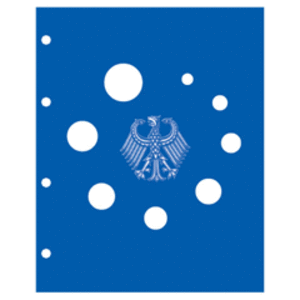 TOPset, Sheets (4 rings) DM coin sets without capsules (1 set) Transp/blue background sheet - dim: 185 x 230 mm.