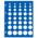 Safe, TOPset, Sheets (4 rings)  DM coin sets without capsules (5 sets)  Transp/blue background sheet - dim: 185x230 mm. ■ per pc.