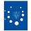 TOPset, Sheets (4 rings) FRF coins set without capsules (1 set) Transp/blue background sheet - dim: 185 x 230 mm.