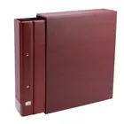 Safe, Compact A4, Album (4 rings)  for Capsules 50x50 mm.  Incl. 2 sheets - Wine Red - dim: 275x320x70 mm. ■ per pc.