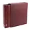 Compact A4, Album (4 rings) for Capsules 50 x 50 mm. Incl. 2 sheets - Wine Red - dim: 275 x 320 x 70 mm.