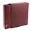 Compact A4, Cassette - Wijnrood - afm. inw: 275 x 320 x 70 mm.