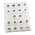 Safe, Compact A4, Sheets (4 rings)  for Capsules 50x50 mm. (20 pcs.)  Transparent - dim: 242x298 mm. ■ per 2 pcs.