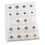Compact A4, Sheets (4 rings) for Capsules 50 x 50 mm. (20 pcs.) Transparent - dim: 242 x 298 mm.