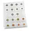 Safe Compact A4 coin sheets, Square coin capsules