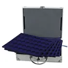 Safe, Koffer, Alu - geeignet für:   Euro-Münzsätze ohne Kapseln (30 Sätze)  Abm: 260x155x70 mm. ■ pro Stk.