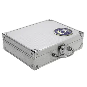 Case, Alu - suitable for: Euro coin sets without capsules (30 sets) dim: 260 x 155 x 70 mm.