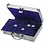 Case, Alu - suitable for: 5 Euro coins in capsules (180 pcs.) dim: 260 x 155 x 70 mm.