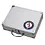 Case, Alu - featuring an emblem of Great Britain - without content - dim: 250 x 215 x 70 mm.
