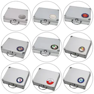 Case, Alu - featuring an emblem of Poland - without content - dim: 250 x 215 x 70 mm.