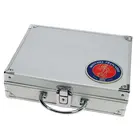Safe, Koffer, Alu - voorzien van een embleem van Frankrijk - zonder inhoud - afm: 250x215x70 mm. ■ per st.