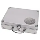 Safe, Case, Alu - featuring an emblem of Democratic Republic of Germany - without content - dim: 250x215x70 mm. ■ per pc.