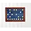 Presentation Display, Premium - for Coins Ø 27,5 mm. (40 pcs.) Mahogany color with blue interior - dim: 375 x 260 x 30 mm.