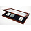 Presentation Display, Premium - for Slabs capsules 60 x 85 mm. (8 pc.) Mahogany color with blue interior - dim: 375 x 260 x 30 mm.