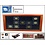 Presentation Display, Premium - for Capsules 50 x 50 mm. (15 pcs.) Mahogany color with blue interior - dim: 375 x 260 x 30 mm.