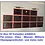 Presentation Display, Premium - for Euro coin sets in capsules (6 sets) Mahogany color with blue interior - dim: 375 x 260 x 30 mm.