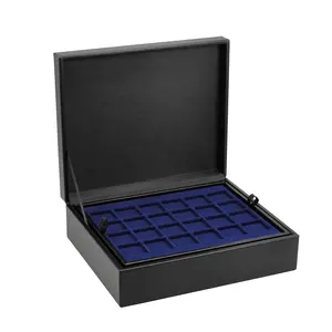 MünzSchutzkassette, Nova Deluxe Combi - passend für 3 Nova Tableaus - ohne Inhalt - Schwarz - Abm: 260 x 215 x 95 mm.