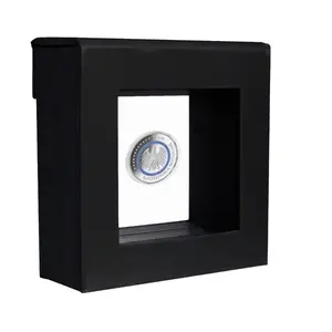 Cadre flottant, 3D - Noir - dim: 80 x 80 x 25 mm.