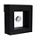 Cadre flottant, 3D - Noir - dim: 100 x 100 x 25 mm.