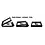 Cadre flottant, 3D - Blanc - dim: 180 x 180 x 25 mm.