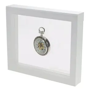 Cadre flottant, 3D - Blanc - dim: 180 x 180 x 25 mm.