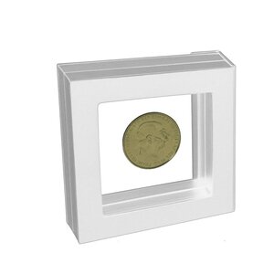 Floating frame, 3D - White - dim: 100 x 100 x 25 mm.