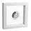 Floating Frame, Clip - White - dim: 130 x 130 x 25 mm.
