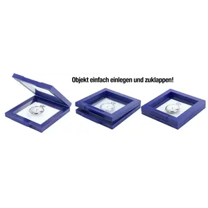 Schweberahmen, Clip - Blau - Abm: 130 x 130 x 25 mm.