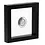 Floating Frame, Clip - Black - dim: 130 x 130 x 25 mm.