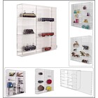 Safe, Acryl, Vitrine met schuifdeur, model A - compleet gemonteerd - afm: 500x110x500 mm. ■ per st.