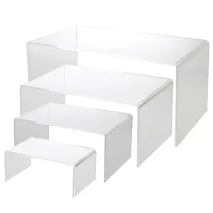 Acryl, Präsentationsbrücke - Transparent - Abm: 150 x 85 x 62 mm.