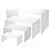 Acrylic, Presentation Bridge - Transparent - dim: 150 x 85 x 62 mm.