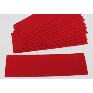 Acrylic, Display case, model A - Felt for Shelf - Red - dim: 240 x 105 mm.