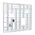 Safe, Acryl, Vitrine met schuifdeur, Mini - 34 vakken - Transparant - afm: 450x45x400 mm. ■ per st.