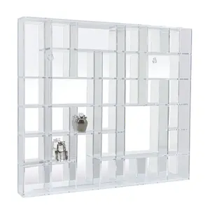 Safe Acrylic display case, 34 compartments