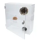 Safe, Acryl, Vitrine met afsluitbare draaideur - model F - afm: 400x110x400 mm. ■ per st.