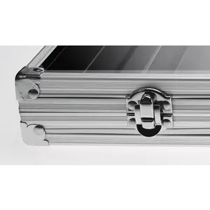Safe Aluminum display case, 12 compartments