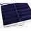 Presentatie Display, Alu - Maxi - 12 vaks indeling (235 x 64) Donkerblauw interieur - afm: 510 x 440 x 75 mm.