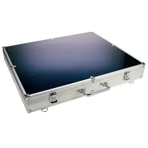 Safe Aluminum display case, 12 compartments Maxi