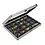 Presentation Display, Alu - Compact - 20 compartments (36 x 49 mm.) Blue interior - dim: 295 x 190 x 45 mm.