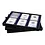 Tableau, Nova Deluxe Combi - voor Coin-cards/Goudbaar-blisters 85 x 54 mm. (6 st.) Zwart - afm: 245 x 200 x 35 mm.