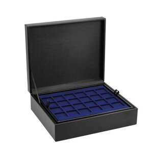 Tableau, Nova Deluxe Combi - for Euro coin sets (5 sets) Black - dim: 245 x 200 x 35 mm.