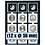 Tableau, Nova Deluxe Combi - pour Capsules 50 x 50 mm. (12 pces) Noir - dim: 245 x 200 x 35 mm.