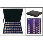 Safe, Presentation case, Nova Deluxe UNO -  for Euro coin sets in capsules (5 sets)  Black - dim: 245x200x35 mm. ■ per pc.