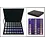 Presentation case, Nova Deluxe UNO - for Euro coin sets in capsules (5 sets) Black - dim: 245 x 200 x 35 mm.