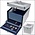 Coin Case - Nova - Royal blue velour lining, suitable for 8 Nova stacking elements 250 × 195 mm – lockable ■ per piece
