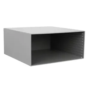 BEBA Maxi, Cabinet suitable for 10 drawers (9 mm.) without content - Gray - dim: 298 x 298 x 139 mm.